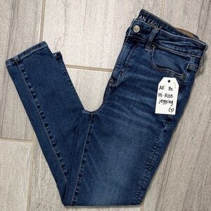 American Eagle High-Rise Jegging – Dark Wash | Size 8 Short
